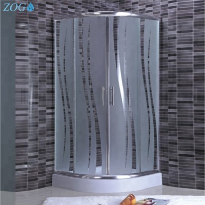 Modern Enclosed Shower Cubicle with Frosting Glass