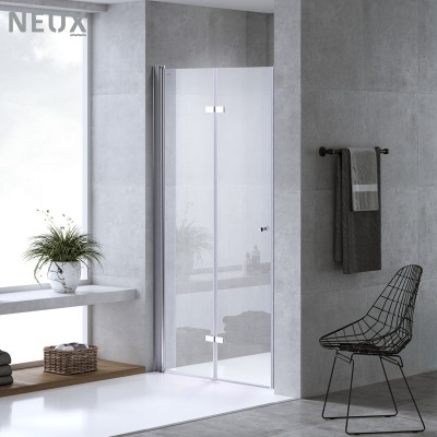 pivot higned aluminium profile bathroom shower doors and enclosures with factory price